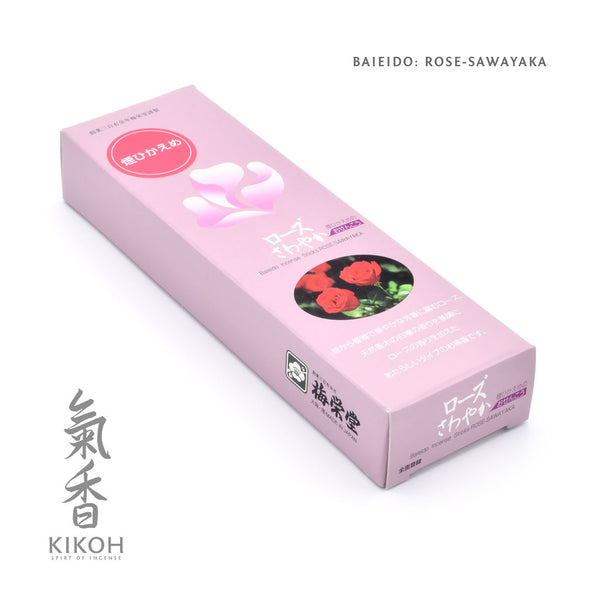 キジバド Baieido Rose Sawayaka (Reduced Smoke) - Kikoh Incense LLC