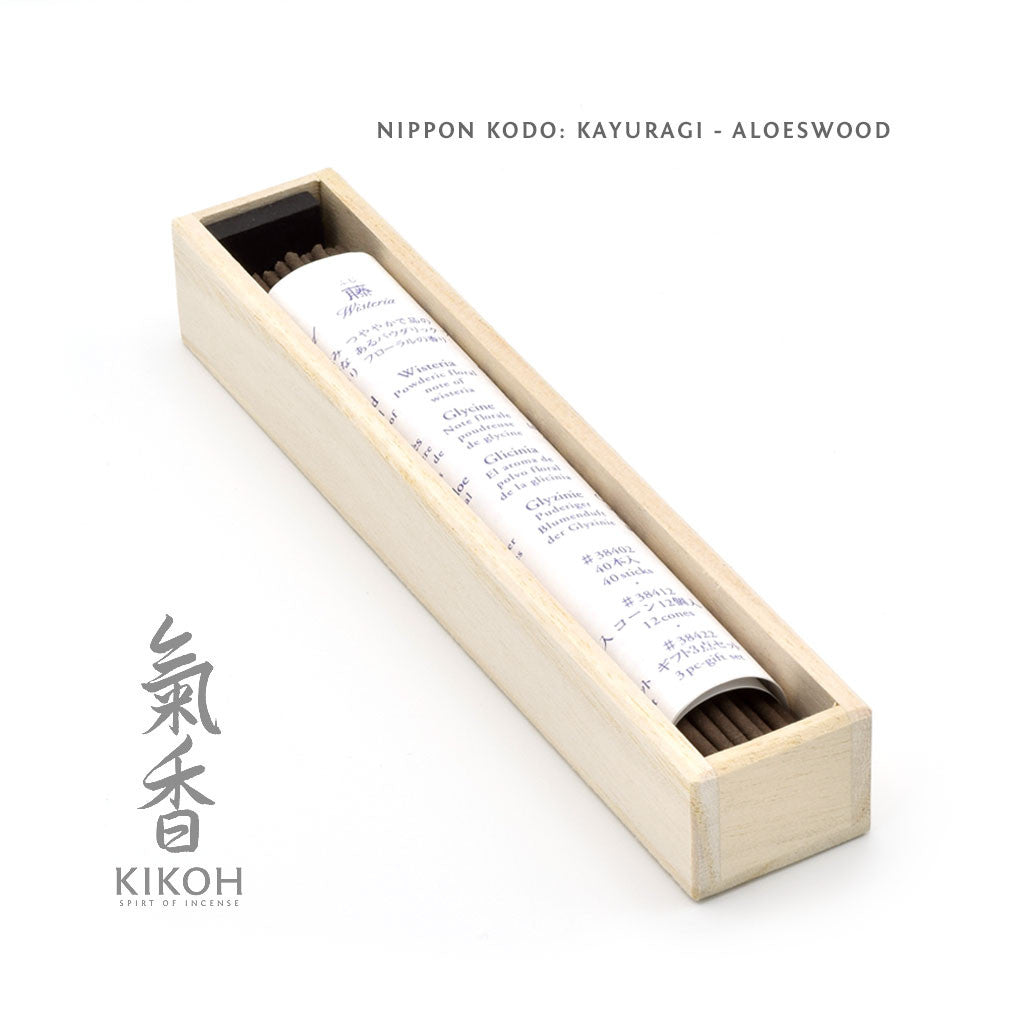 Nippon Kodo Kayuragi Incense - Aloeswood package inside
