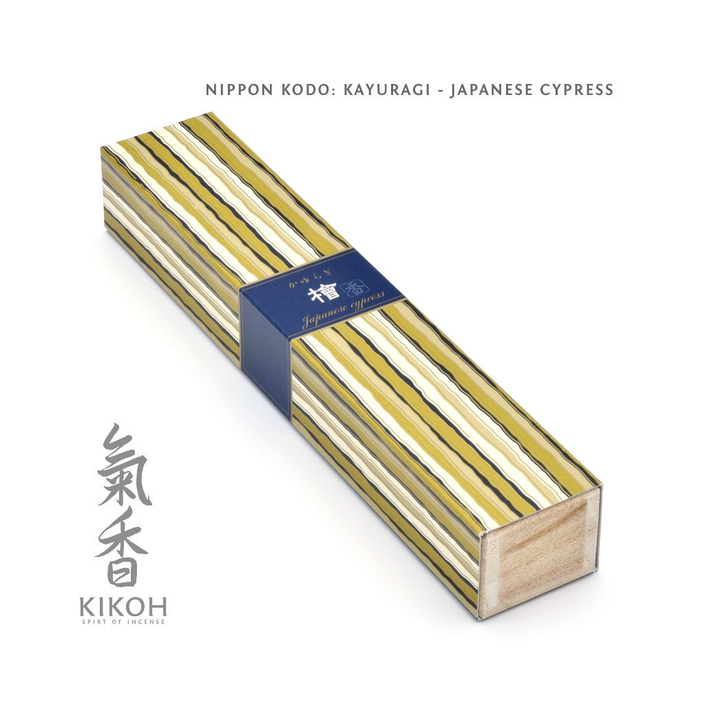 Nippon Kodo Kayuragi Incense - Cypress package