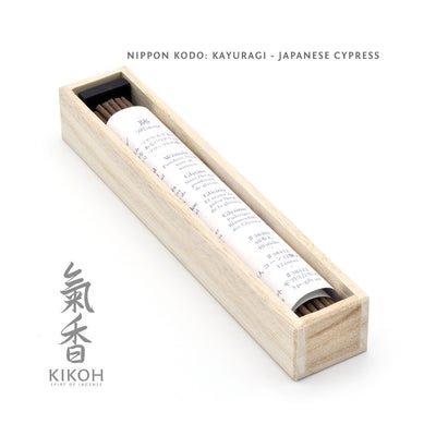 Nippon Kodo Kayuragi Incense - Cypress package inside