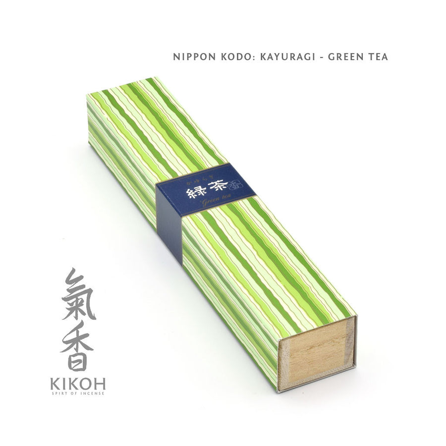 Nippon Kodo Kayuragi Incense - Green Tea package