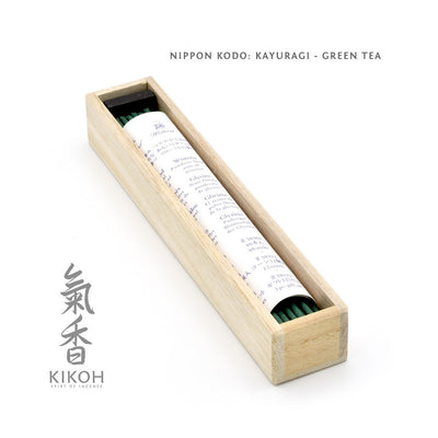 Nippon Kodo Kayuragi Incense - Green Tea package inside