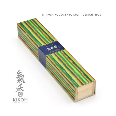 Nippon Kodo Kayuragi Incense - Osmanthus package