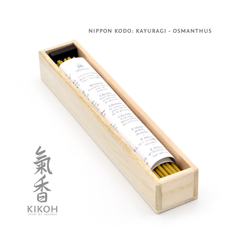 Nippon Kodo Kayuragi Incense - Osmanthus package inside