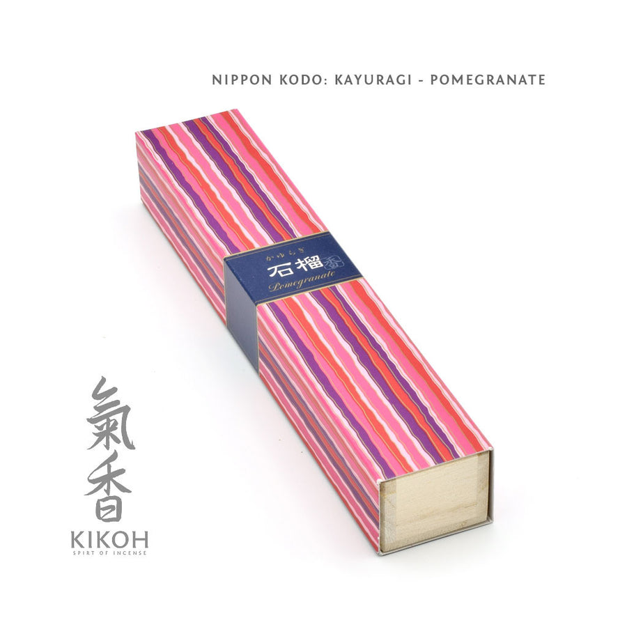 Nippon Kodo Kayuragi Incense - Pomegranate package
