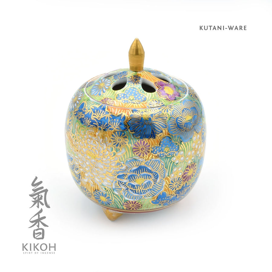 Midori Hanataba Kutani-Ware Koro