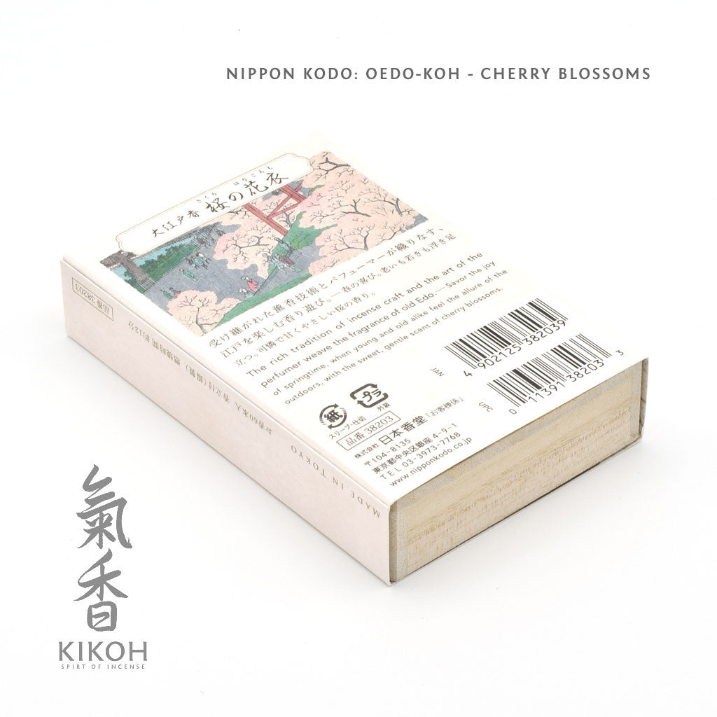 Nippon Kodo Oedo-koh - Cherry Blossoms package back